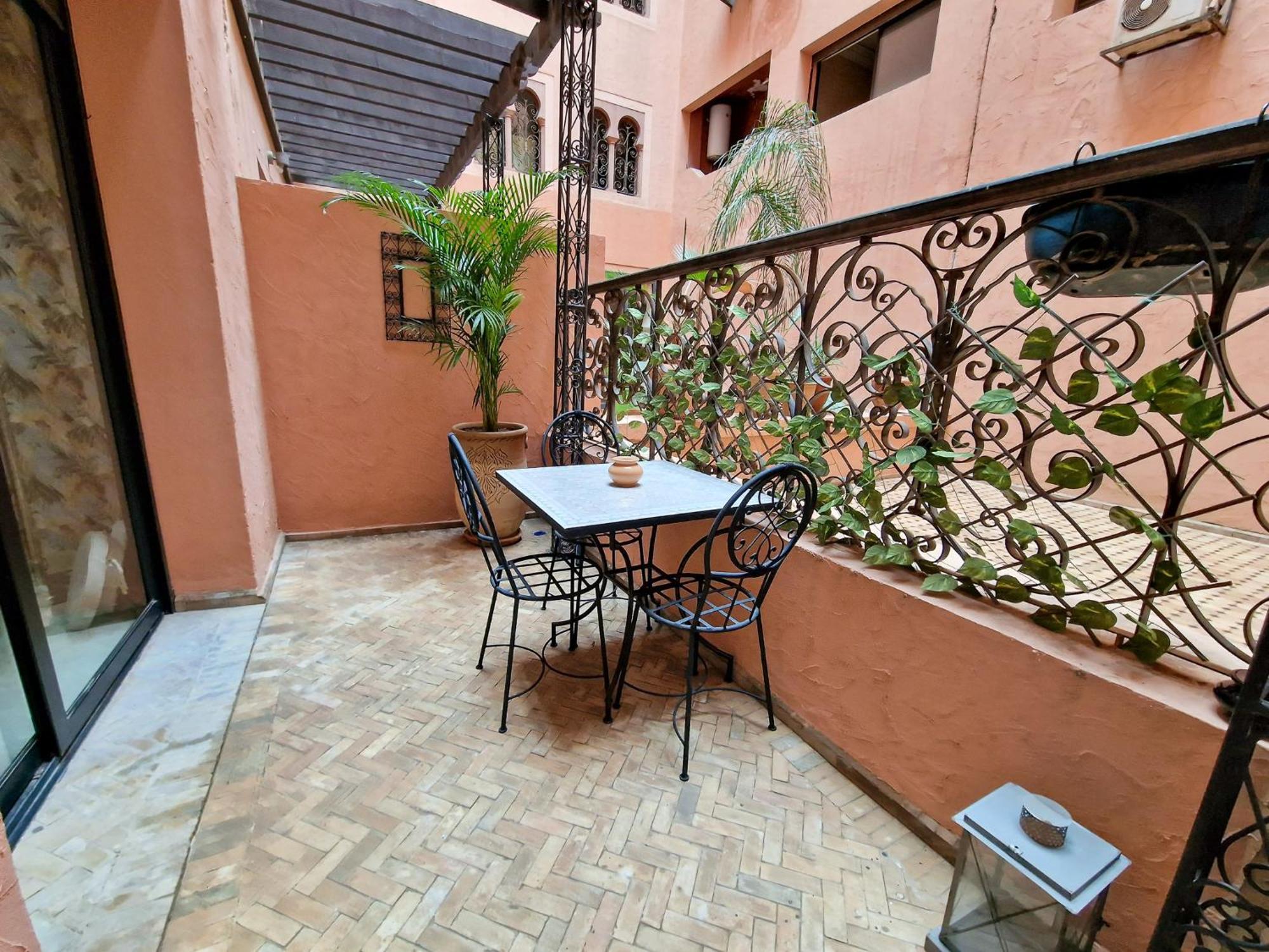 Superbe Appartement Piscine Gueliz Marrakesh Exteriör bild