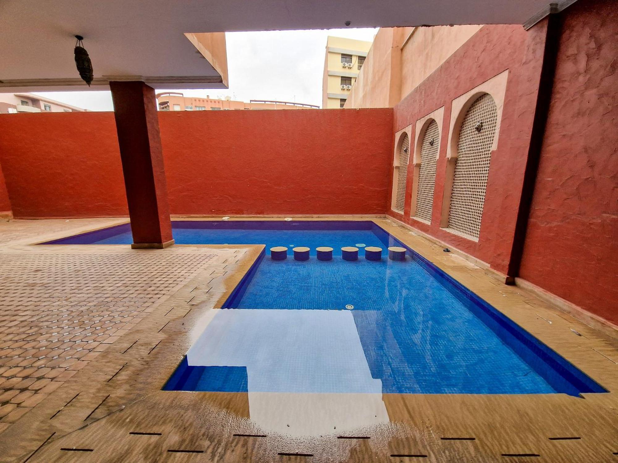 Superbe Appartement Piscine Gueliz Marrakesh Exteriör bild