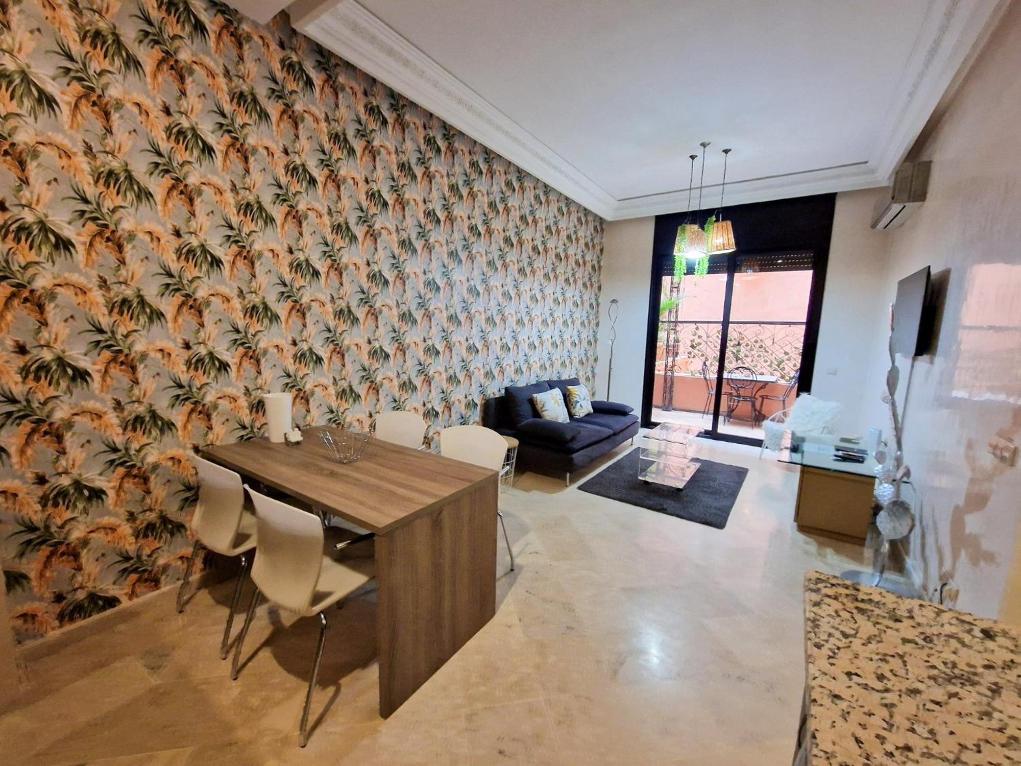 Superbe Appartement Piscine Gueliz Marrakesh Exteriör bild